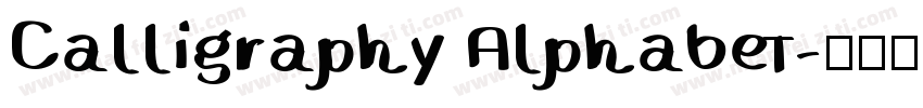 Calligraphy Alphabet字体转换